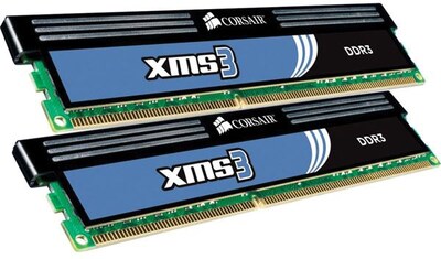 Corsair CMX4GX3M2A1600C9 DDR3 (240-Pin DIMM) Desktop Memory, 4GB