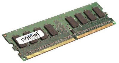 Crucial Technology CT12864AA667 DDR2 (240-Pin DIMM) Desktop Memory, 1GB
