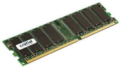 Crucial Technology CT12864Z40B DDR (184-Pin DIMM) Desktop Memory, 1GB