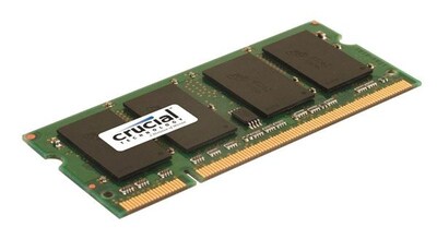Crucial Technology CT25664AC800 DDR2 (200-Pin SO-DIMM) Laptop Memory, 2GB