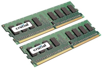 Crucial Technology CT2KIT12864AA66 DDR2 (240-Pin DIMM) Desktop Memory; 4GB