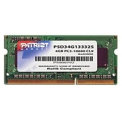 Patriot Signature 4GB (1 x 4GB) DDR3 (204-Pin SO-DIMM) DDR3 1333 (PC3 10600) Universal Laptop Memory