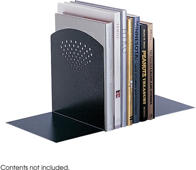 Safco 3115 Jumbo Perforated Bookends, Black (3115BL)