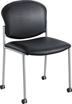 Safco® 4194 Guest Chair, Black Vinyl