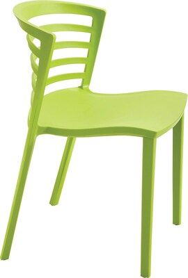 Safco Entourage Stacking Chair, Grass, 4/Pack (4359GS)