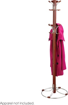 Safco® 4611 Bamboo Costumer, Cherry
