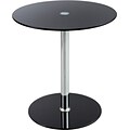 Safco® 5095 Glass Accent Table, Black