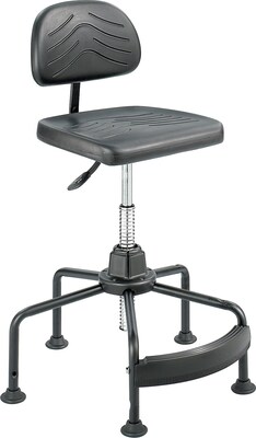 Safco Task Master Polyurethane Industrial/Shop Chair, Black (5117)