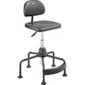 Safco Task Master Polyurethane Industrial/Shop Chair, Black (5117)
