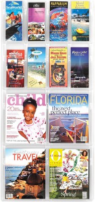 Safco Reveal Magazine Holder, 21 x 45, Clear (5609CL)