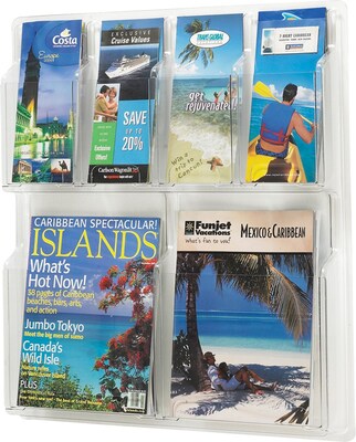 Safco Reveal Magazine Holder, 21 x 22.25, Clear (5612CL)
