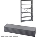Safco Industrial 6-Shelf Metal Extra Shelf, 48, Gray (6251)