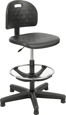 Safco® Soft Tough™ 6680 Polyurethane Economy Workbench Chair, Black