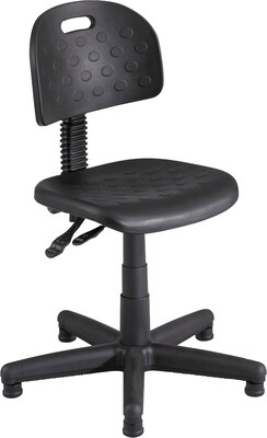 Safco Soft Tough Polyurethane Back Plastic Computer and Desk Chair, Black (6902)
