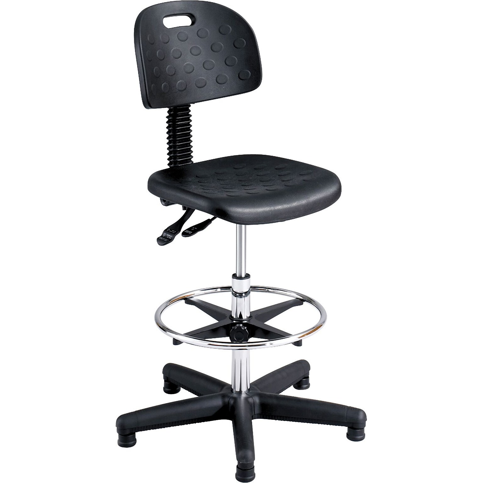 Safco Soft Tough Polyurethane Industrial/Shop Chair, Black (6912)