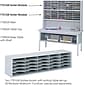 Safco E-Z Sort® 20-Compartment Sorting Rack, 57.5" x 14.25", Gray (7751GR)