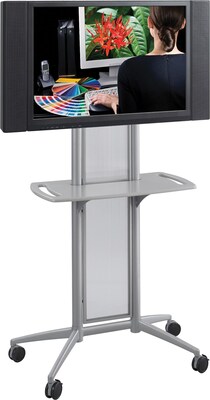 Safco® Impromptu® 8926 Flat Panel TV Cart; Metallic Gray