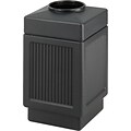 Safco Canmeleon Plastic Trash Can with no Lid, Black, 38 gal. (9475BL)