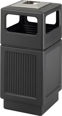 Safco Canmeleon Plastic Ash Urn, Black, 38 gal. (9477BL)
