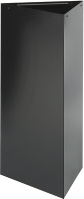Safco Trifecta 21 gal. Stainless Steel Recycling Receptacle; Black