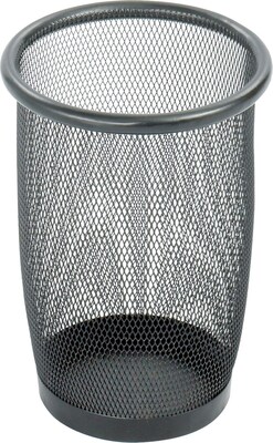 Safco® Onyx™ 9716 Black Mesh Round Wastebasket, Small