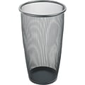 Safco® Steel Mesh Wastebasket, 9 Gallon, Black, 13-1/2D x 19-1/2H