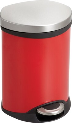 Safco® 9900 Stainless Steel Medical Receptacle, Red, 1.5 gal. (9900RD)