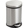 Safco® 9900 Stainless Steel Medical Receptacle, Silver, 1.5 gal. (9900SS)