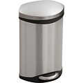 Safco 9901 Stainless Steel Medical Receptacle, Silver, 3 gal.  (9901SS)