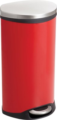 Safco® 9902 Stainless Steel Medical Receptacle, Red, 7.5 gal. (9902RD)