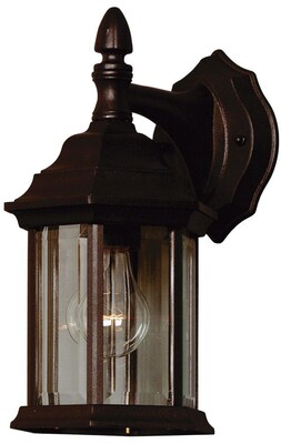 Kenroy Home Custom Fit 1 Light Wall Lantern, Black Finish