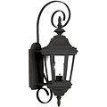 Kenroy Home Estate 1 Light Small Wall Lantern, Black Finish