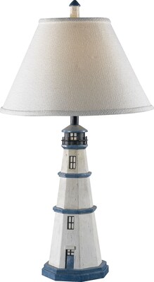 Kenroy Home Nantucket Table Lamp, Antique White Finish