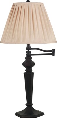Kenroy Home Chesapeake Swing Arm Table Lamp, Oil Rubbed Bronze Finish