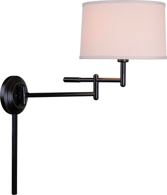 Kenroy Home Theta Wall Swing Arm Lamp, Copper Bronze Finish