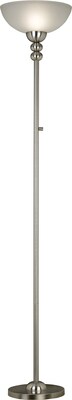 Kenroy Home Baubles Torchiere, Brushed Steel Finish