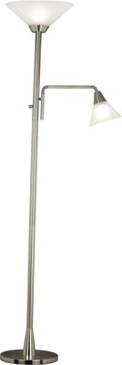 Kenroy Home Rush 72 Torchiere, Brushed Steel Finish (21002BS)