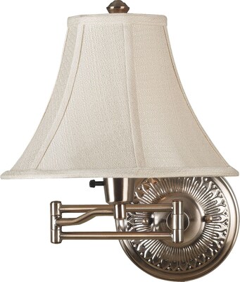 Kenroy Home Amherst Wall Swing Arm Lamp; Bronzed Brass Finish