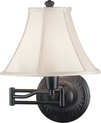 Kenroy Home Amherst Wall Swing Arm Lamp, Oil Rubbed Bronze Finish