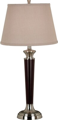 Kenroy Home Hayden Table Lamp, Tobacco Brushed Steel Finish