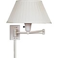 Kenroy Home Simplicity Wall Swing Arm Lamp, White Finish