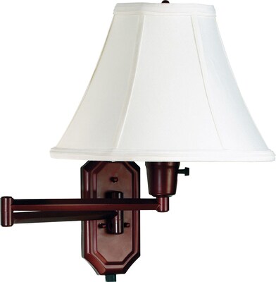 Kenroy Home Nathaniel Wall Swing Arm Lamp, Bronze Finish