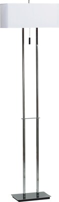 Kenroy Home Emilio Floor Lamp, Chrome Finish