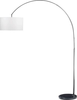 Kenroy Home Bolen Arc Lamp, Brushed Steel Finish