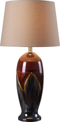 Kenroy Home Lavo Table Lamp, Ceramic Glaze Finish