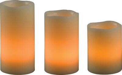 Kenroy Home 1 Light Remote Candle Set; Cream Finish
