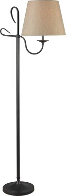 Kenroy Home Cromwell Floor Lamp, Golden Flecked Bronze Finish