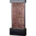 Kenroy Home Falling Water Wall/Table Fountain, oil Rubbed Bronze Finish w/Natural Hammered Copper