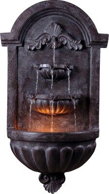 Kenroy Home San Marco Wall Fountain, Plum Bronze Finish