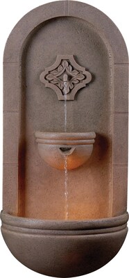 Kenroy Home Galway Wall Fountain, Coquina Finish